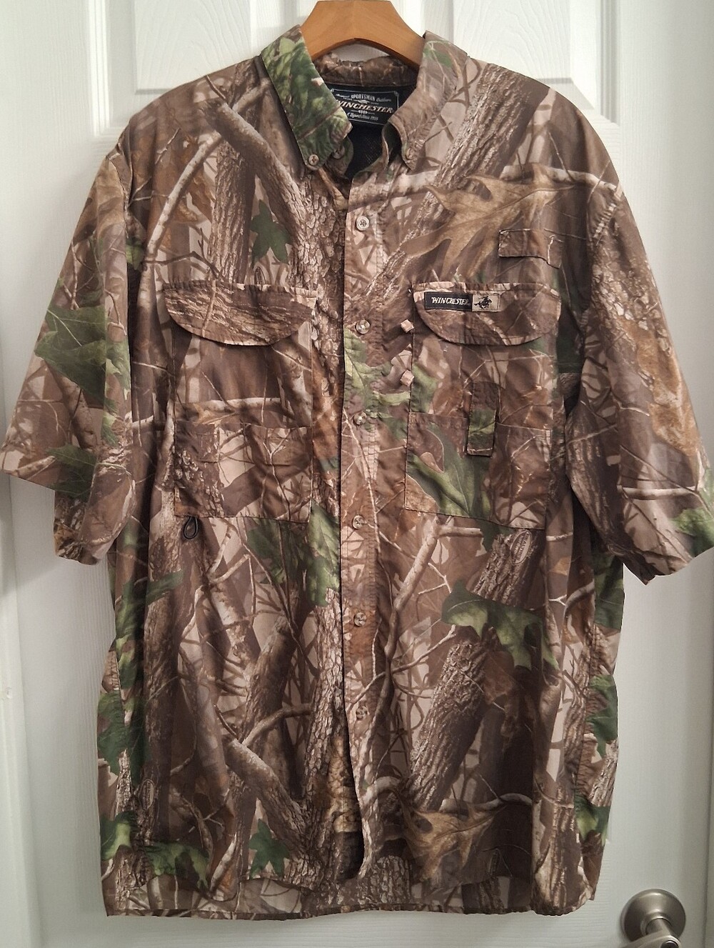 Winchester Camo Button Down With Back Vent XL
